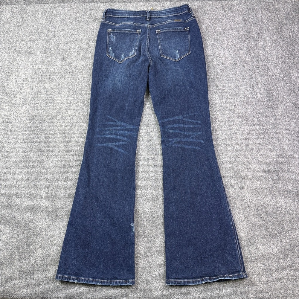 Kancan Womens Flare Jeans Size 11/29 Luke High Rise Stretch Distressed Denim - Picture 2 of 16